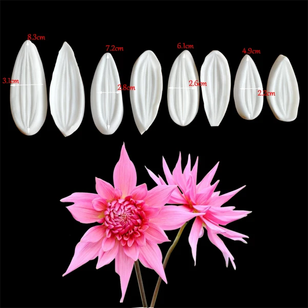 

Dahlia-silicone mold for cake decoration, fondant, flower, sugarcraft, m2157