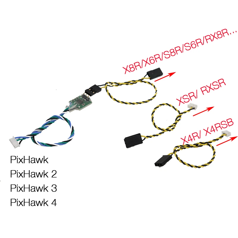 FrSky Telemetry Converter Cable Pixhawk to X10S X12S X9D QX7 X7S thru Smart Port receiver X8R / X4RSB / R-XSR FrSky Telemetry Converter Cable Pixhawk to X10S X12S X9D QX7 X7S thru Smart Port receiver X8R / X4RSB / R-XSR