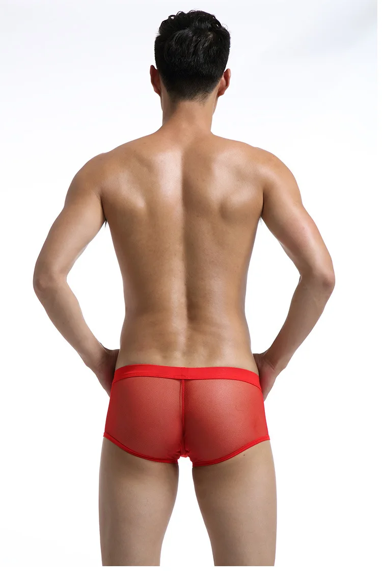 EXILIENS Фирменная Новинка Для мужчин нижнее белье боксер сетка Calzoncillos Hombre, фирменные, Для мужчин трусы-боксеры, сексуальное мужское нижнее белье Размеры M-2XL 100701