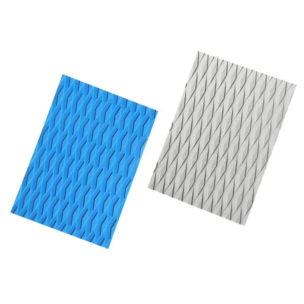 

Non-slip EVA SUP Surfboard Skimboard Traction Pad Deck Grip Tail Pads Mat DIY Accessories for Watersports Surfing Blue Grey