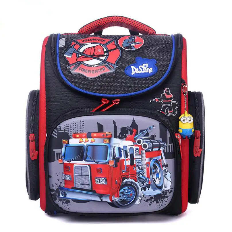 

Russian Brand delune boys Cars Kids School Bags Orthopedic Children Backpack mochilas escolares para menino Pupils Protect Spine