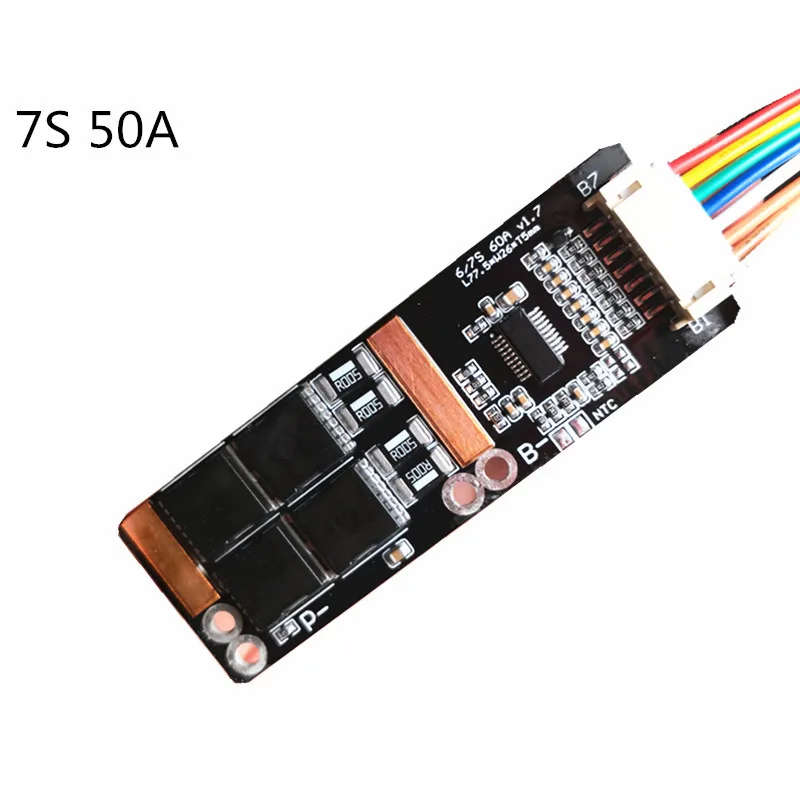 7S 30A/7S 50A BMS 22,4 V 32650 Защитная плата для литиевых батарей со сбалансированной версией литий-железо-фосфат/LifePo4 BMS плата