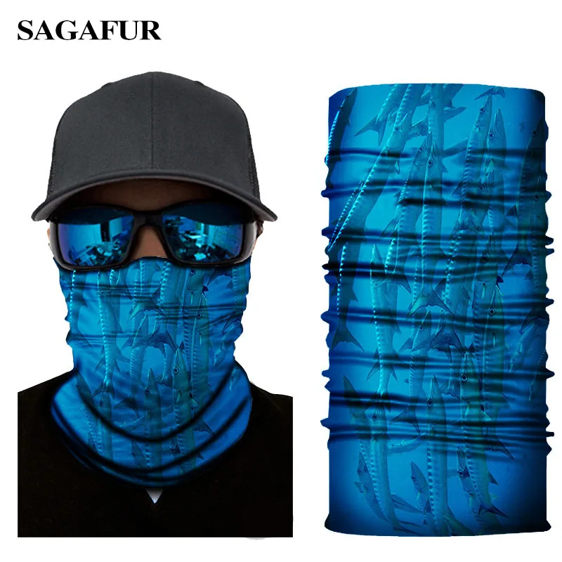 Motorcycle Shield Mask Hiking Riding Micro Fiber Multifunction Ocean Magic Seamless For Men Windproof Pirate Cap | Аксессуары для