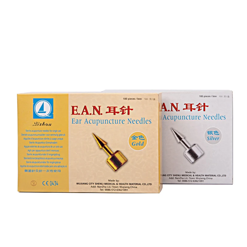 Ear acupuncture needles fine copper 100 pieces Qizhou EAN massage relax