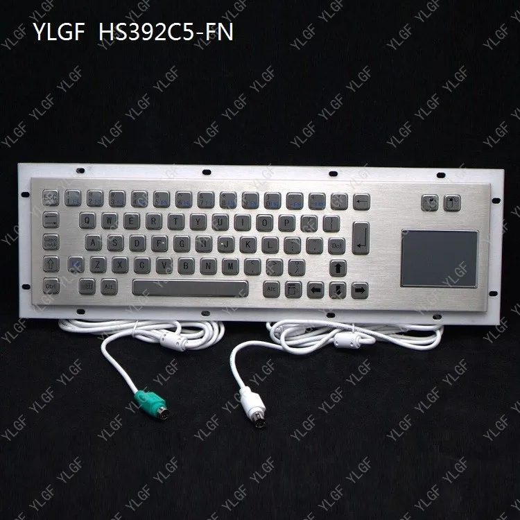 

Metal keyboard, YLGF HS392C5-FN-P PS/2 Interface embedded keyboard Waterproof (IP65), dust, anti violence