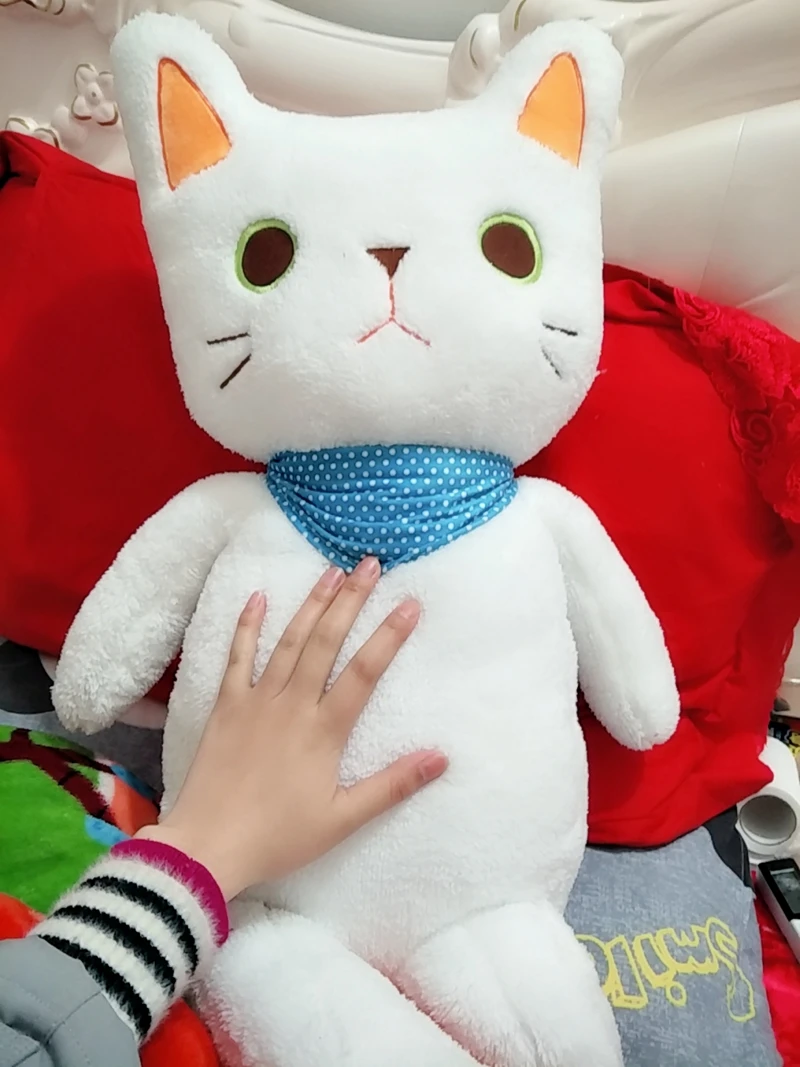 Dorimytrader Quality Kawaii Animals Cat Plush Toys Soft Cuddly Black and White Cats Doll for Kids and Adults Gift 31inch 80cm DY50229(18)