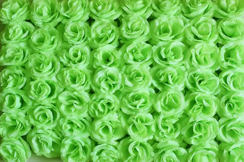 SPR Бесплатная Shipping-green-10pcs/лот искусственный Шелковый цветок розы стена свадьба
