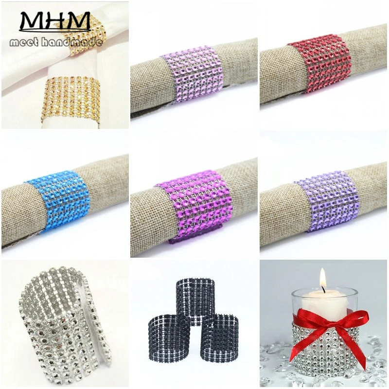 Wholesale-100Pcs-Set-Plastic-Rhinestone-Wrap-Napkin-Ring-Napkin-Buc-European-Style-Home