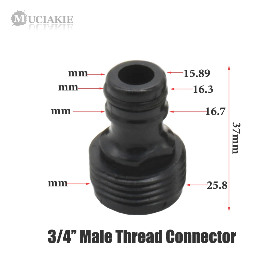 MUCIAKIE 1 шт. 1/4 ''быстроразъемный Соединитель с наружной резьбой для садового