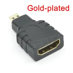 Micro HDMI мужчина к HDMI Женский конвертер позолоченный HD удлинитель адаптер Кабельный разъем для видео ТВ для Xbox 360 HD ТВ 1080