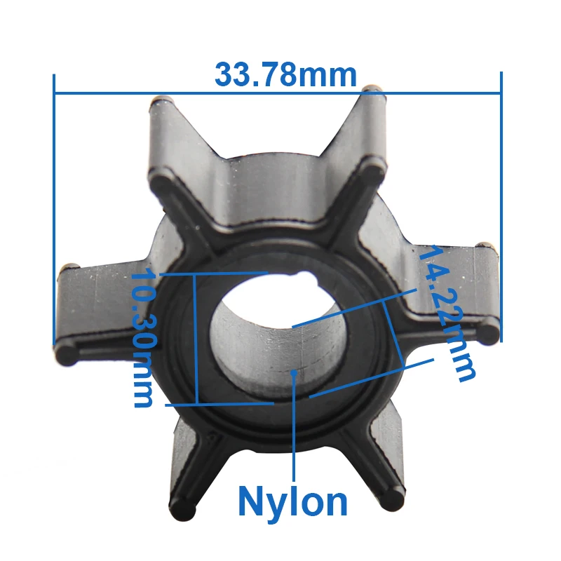 Water Pump Impeller For Mercury Mariner 2.5hp 3.3hp 4hp 5hp 6hp Outboard Motor outboard engine parts,marine water pump,boat motor parts,water pump impeller kit