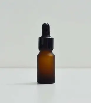 

Hot sale 10 ml frosted essential oil amber glass bottle Wholesale glass jar 10pcs/lot