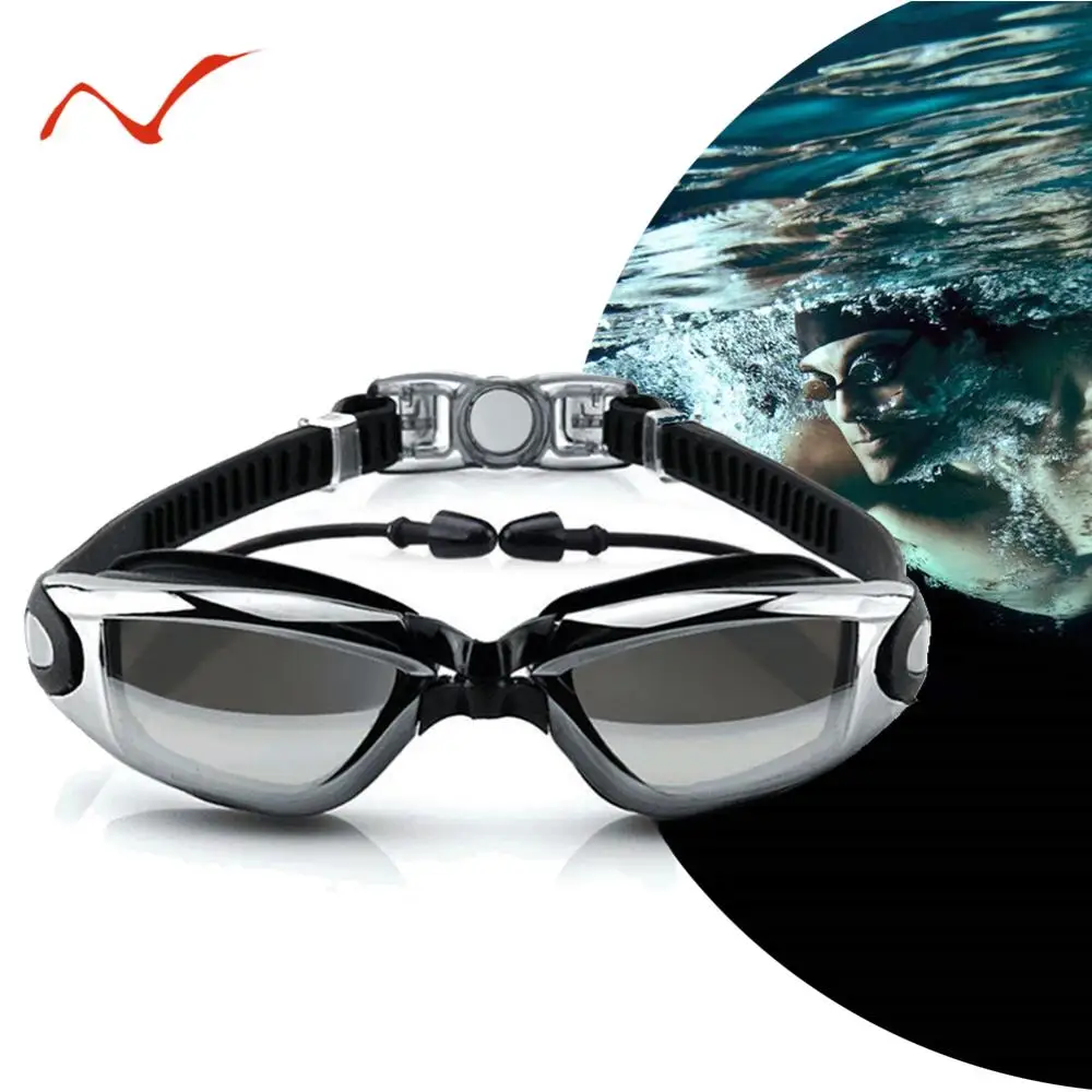 

Men Women Professional Electroplate Swimming Glasses Anti Fog UV Protection Swim Goggles Waterproof Swimming Eyewear