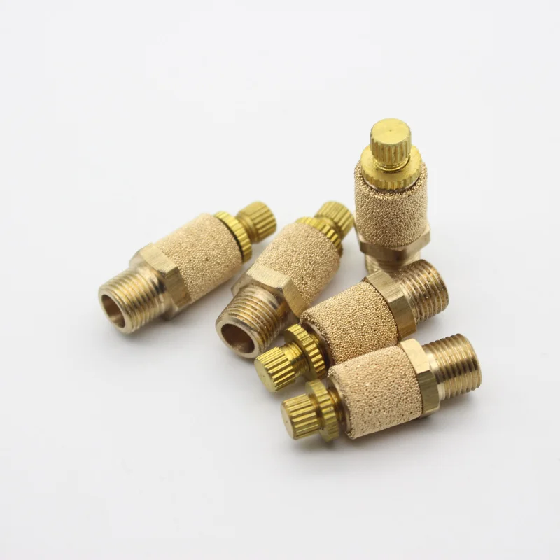 

Threaded Brass Pneumatic Muffler Silencer Filter Flow Speed Controller Sintered Bronze SLL-01/02/03/04