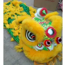 Двойной мужской китайский танцевальный костюм льва для двух мужчин китайский лев танцевальная одежда китайский лев танец r костюм фестиваль танцевальный костюм