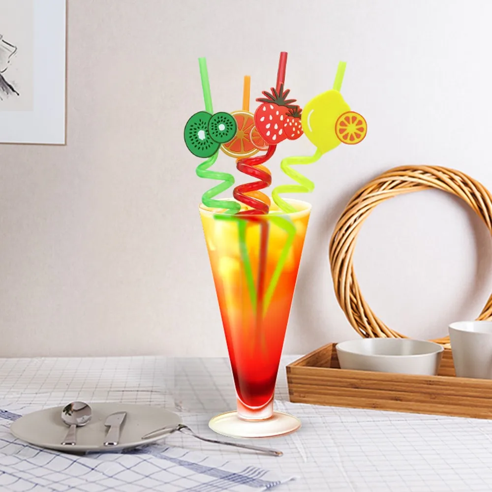 

Disposable PP Creative Halloween Cartoon Colorful Straw Set Cold Drink Straw Straight One-off Sucker Straight Straw 12pcs/Set