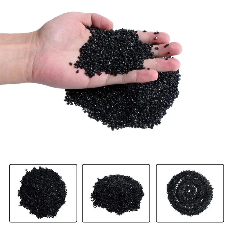 

Natural Black Tourmaline Particles Rough Raw Granules Tourmaline Rock Stone