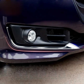 

WELKINRY car auto cover For Honda Odyssey RC2 2013 2014 2015 2016 2017 ABS chrome front head fog lamp light eyelid bumper trim