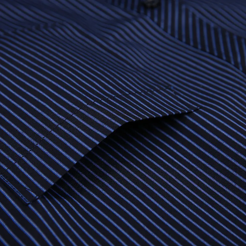 8xl Plus Size Large Men Long sleeve Non-Iron dress shirt Male Social Striped Shirts Easy Care Oversized Shirt cotton shirt long sleeve shirt men casual shirt