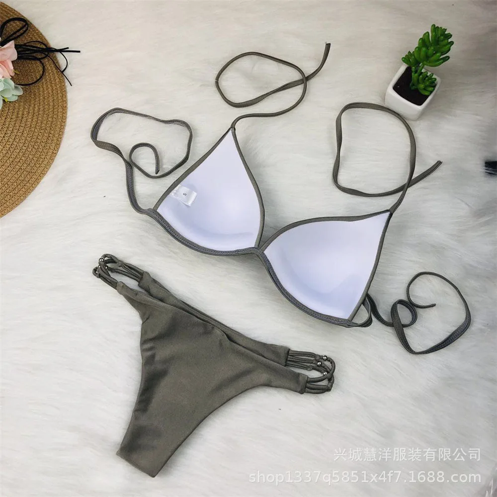 Snake Print Patchwork Women Bikini Set Retro Exotic Female Bikinis Tropical Flounce Swimwear String Swimsuit 17 Color Size XXL 19
