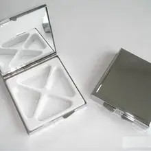 50 шт. квадратный Pill Коробки Бланк DIY Металл pill контейнер коробка для хранения 4 отделения DHL Fedex
