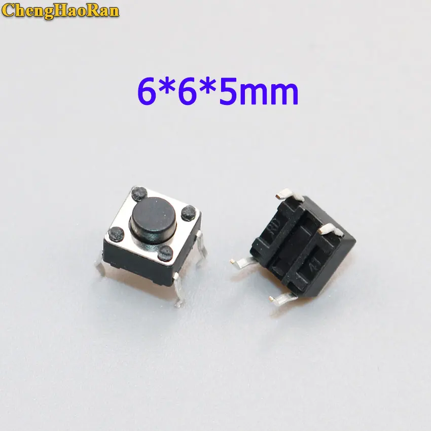 

ChengHaoRan 50pcs 6x6x5mm Light touch switch DIP4 ON/OFF 6*6*5 Touch button Touch micro switch 6*6*5mm keys button DIP 4pin