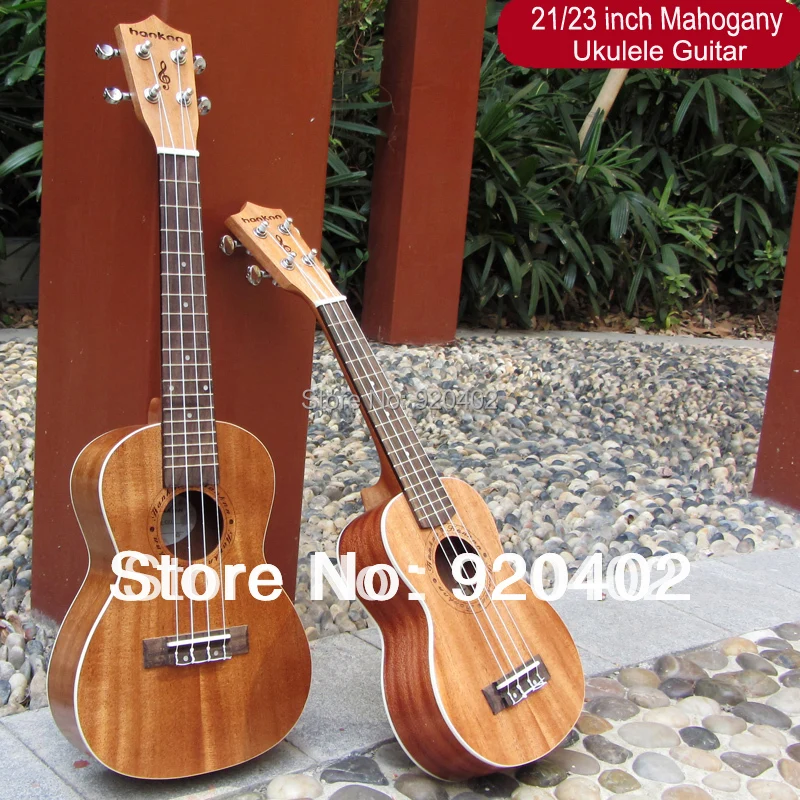 23" Concert Ukulele Mahogany Acoustic handcraft Guitar mini Hawaii