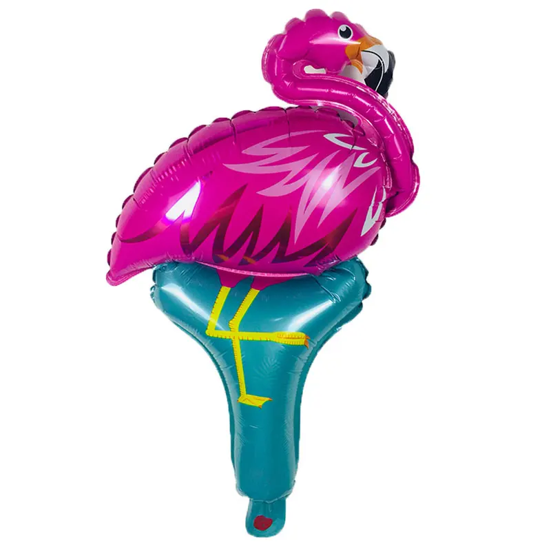 1psc Фламинго ручной светильник алюминиевые воздушные шары детская игрушка воздушный шар День рождения Свадебная вечеринка украшения