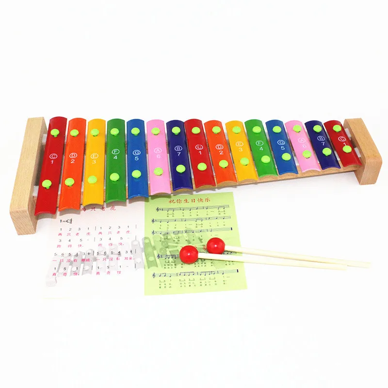 Brinquedos do Bebê Brinquedos de Treinamento Montessori Crianças Brinquedo Colorido Quinze Sons Bata Aprendizagem Preschool Educacional Juguets 5 Montessori Crianças Brinquedo Brinquedos Do Bebê Colorido