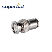 Superbat 10 шт. РЧ коаксиальный разъем BNC разъем-штекер для коаксиального кабеля RG58, RG142, KSR195, LMR195