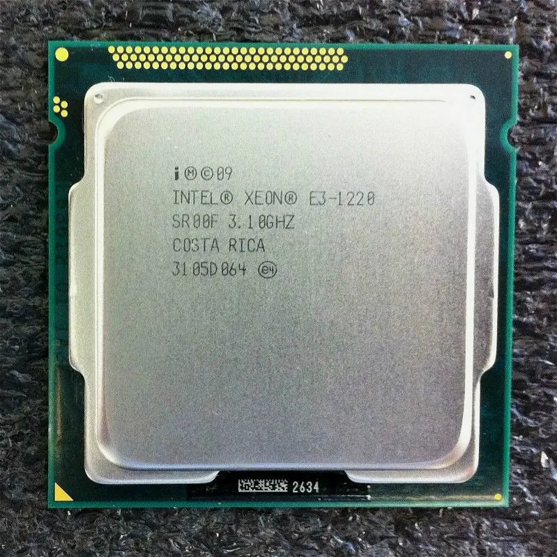 Четырехъядерный процессор Intel Xeon E3 1220 3,1 GHz 5 GT/s SR00F LGA1155