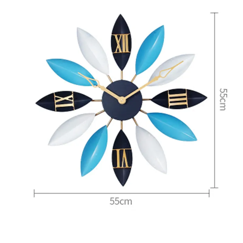 Скандинавские электронные часы римские цифры настенные часы детская спальня Средиземноморский Прованс тишина лодка лист настенные часы x2117