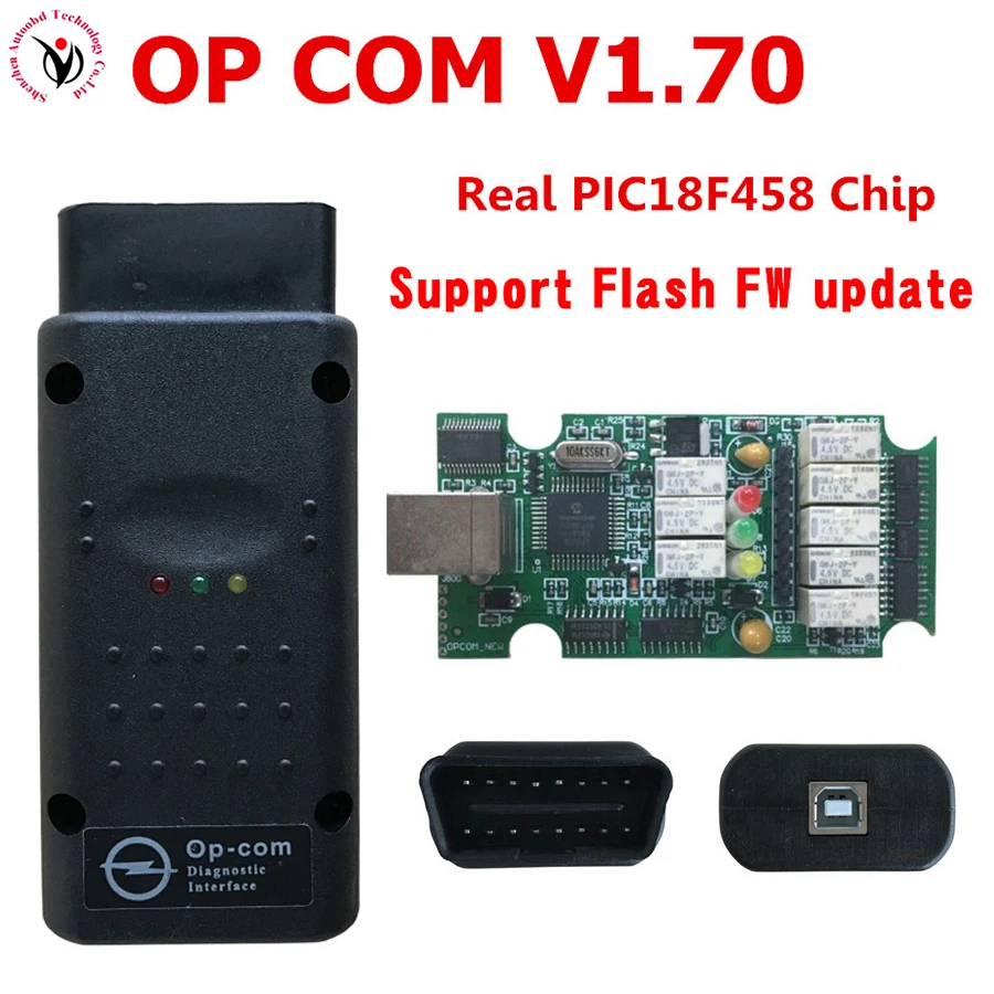 Новинка! OP Com V1.70 с чипом PIC18F458 Автомобильный Диагностический Интерфейс OPCom obd2 для