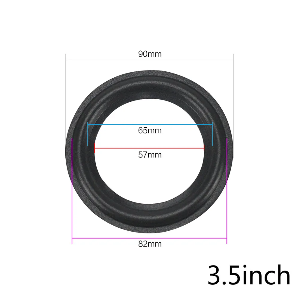 GHXAMP Speaker Foam Repair 1 2.5 3.5 4 6.5 INCH Suspension Surround Folding Ring Full Range Woofer Speaker Replacement 2PCS 4