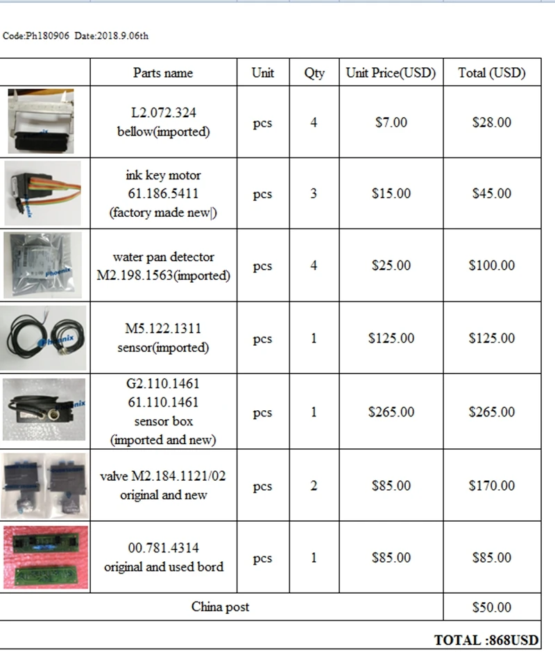 

sensor and bellow