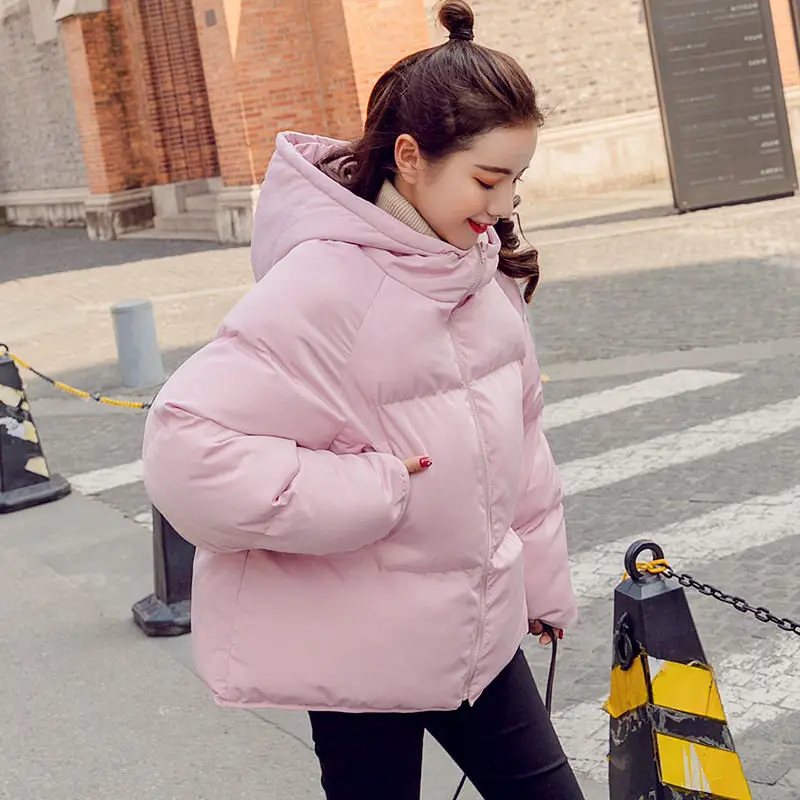Winter Jacket Women Coat Parka BF Style Warm Thicken Down Cotton Jacket Outerwear Loose Winter Coat Women Short Jacket Coat Q903