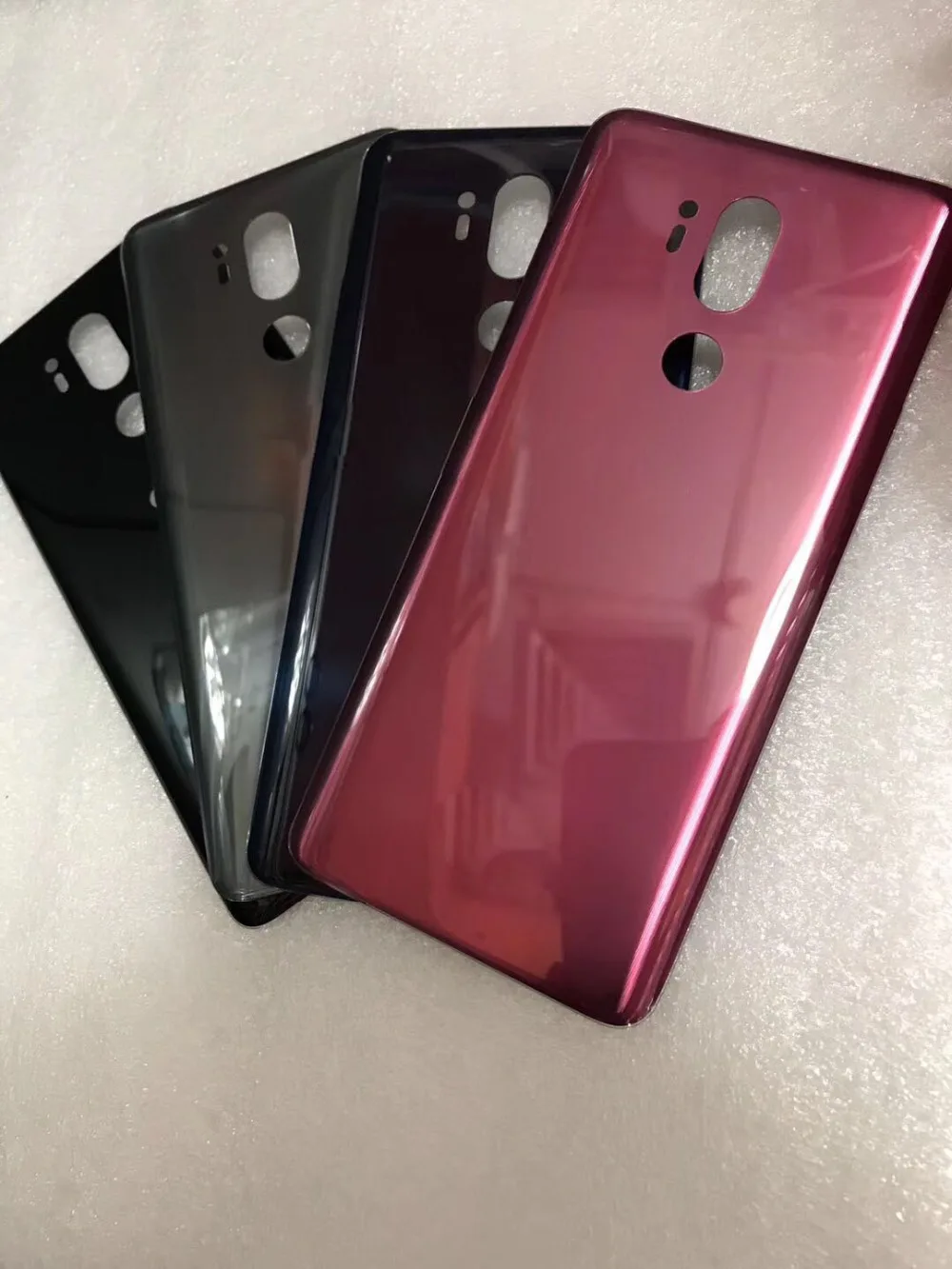 Новинка оригинальная задняя крышка батарейного отсека для LG G7 ThinQ G710 стеклянный