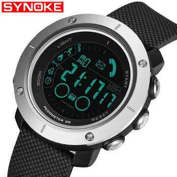 

Bluetooth Intelligent Watch Men LED Digital Military Watch 50M Dive Swim Multifunction Sports Smart Wristwatches For IOS Android