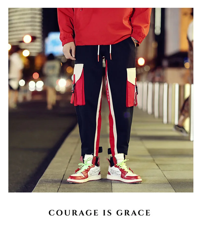 Cool Cargo Pants Men Casual Hip Hop Fashion  (7)