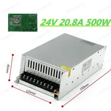 2016 new free shipping24V 20.8A 500W Single Output Switching power supply for LED Strip light AC to DC