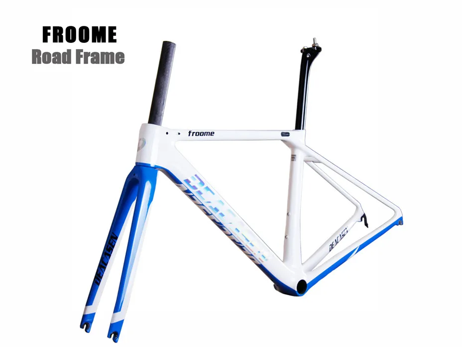 Excellent Wholesale Customized OEM Headset+Frame+Fork+Clamp+Seatpost Road Bike Frame BB86  DI2 lightest carbon road bike frame Bicycle 11