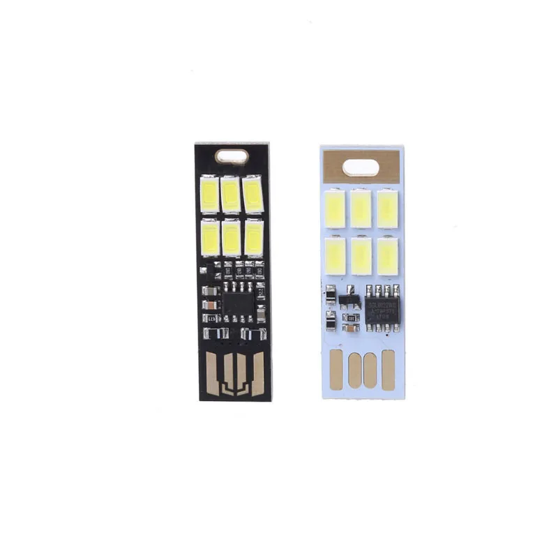 

Mini USB Power 1W 5V Touch Dimmer 6 LED Pure White Light Lamp For Power Bank Laptop - L059 New hot