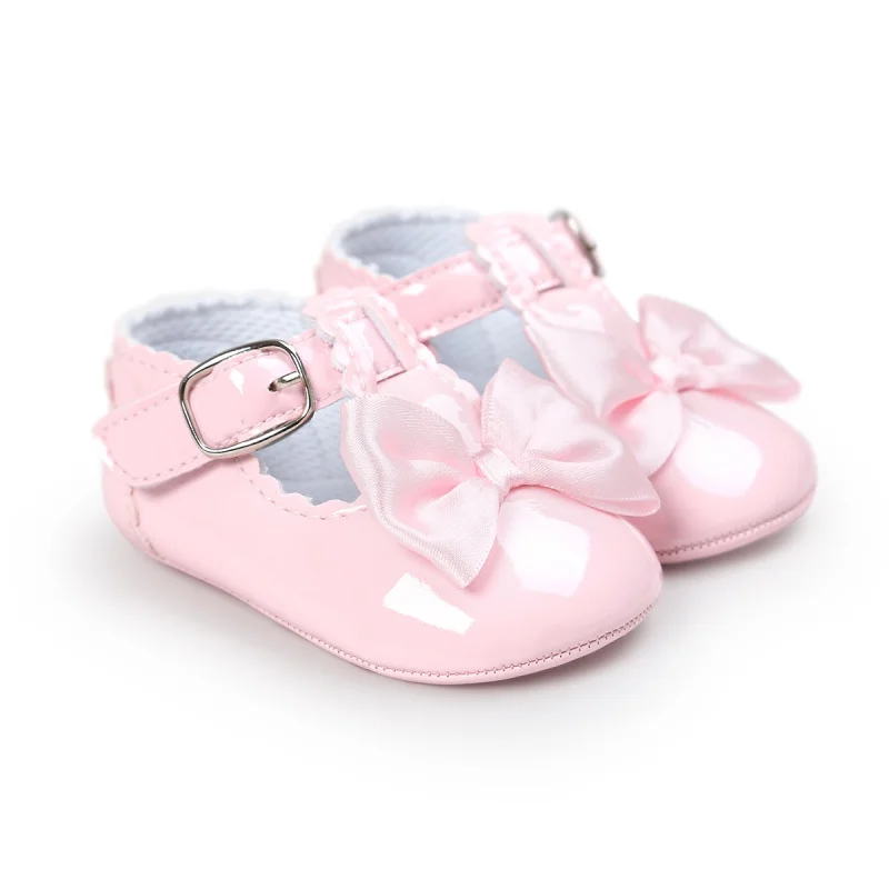 Детская обувь принцессы с бантом на мягкой подошве; кроссовки для малышей; повседневная обувь; обувь для малышей; детская обувь для девочек - Цвет: P