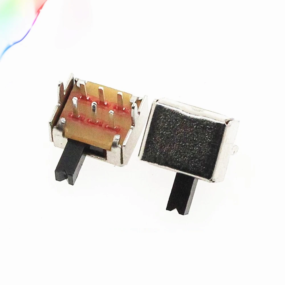 10pcs = 6Pin PCB Mount 2 Position DPDT Miniature Mini Slide Switch SK-22D07 | Обустройство дома