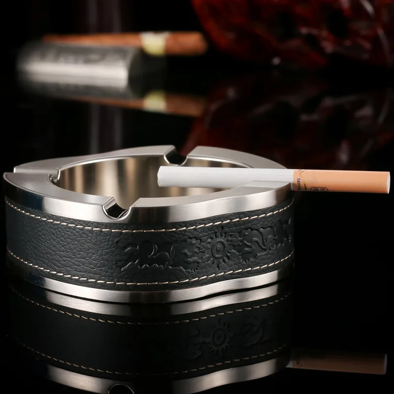 Hot Sale 1 Sets Zinc Alloy Smoking Cigarette Ashtray Holder with
