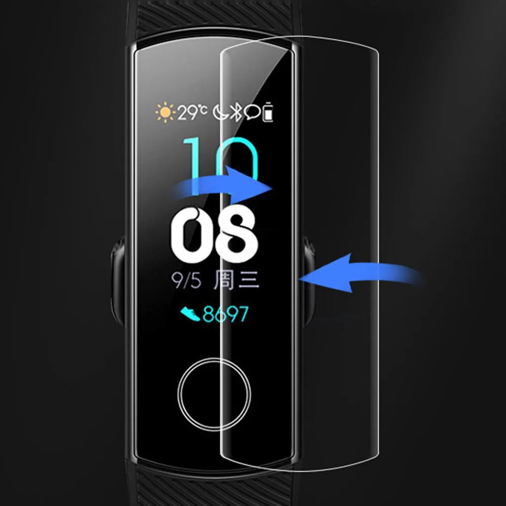 

SmartWatch Smart Watch Smartband mi band 1/3/5pcs Full Coverage Hydrogel Transparent Screen Protection Film For Huawei Honor 4
