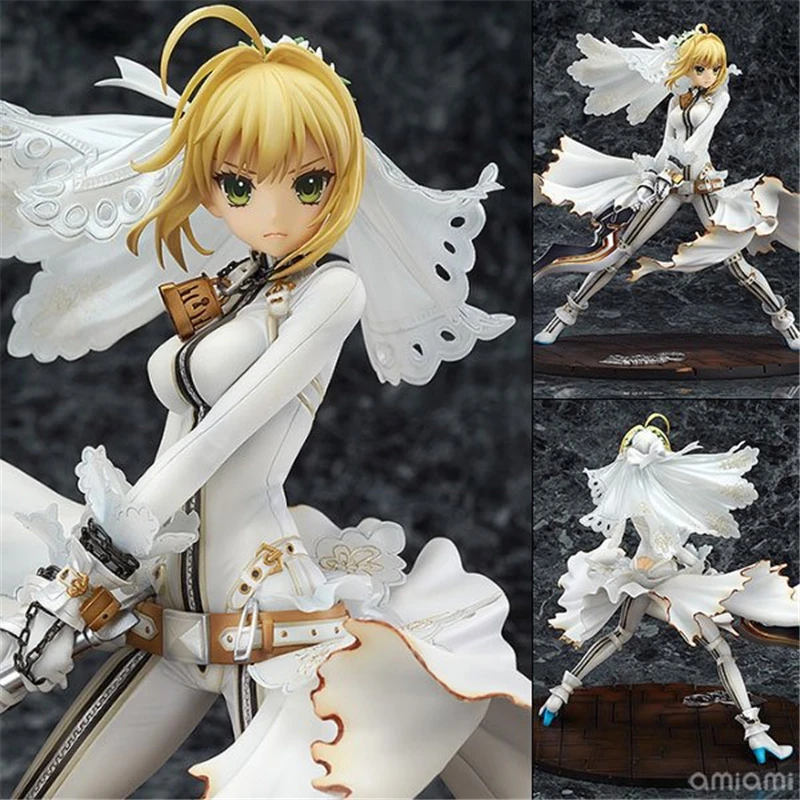 

Fate/Extella CCC Nero Claudius Saber Bride Wedding Dress Ver. 1/8 Scale Painted PVC Action Figure Collection Model Toys Doll
