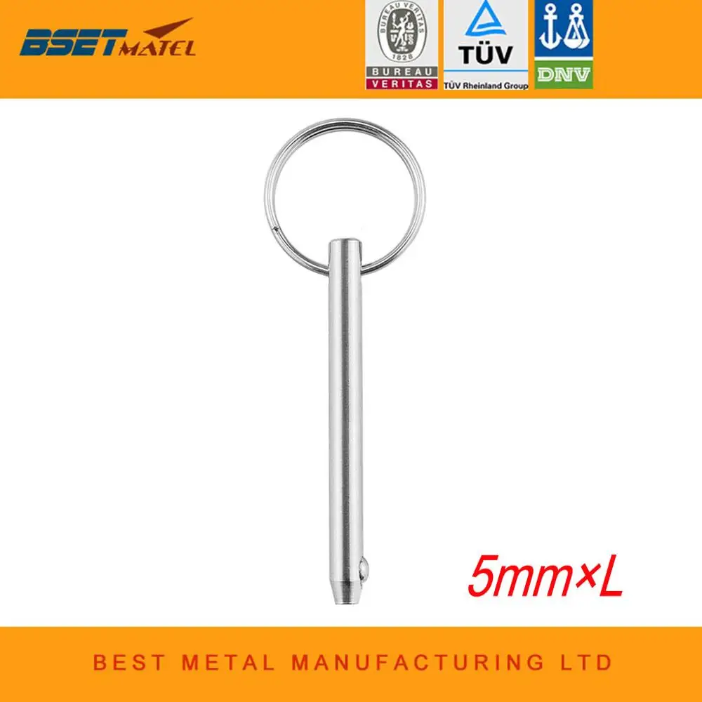 

5mm BSET MATEL Marine Grade 316 Stainless Steel Quick Release Ball Pin for Boat Bimini Top Deck Hinge Marine hardware Boat