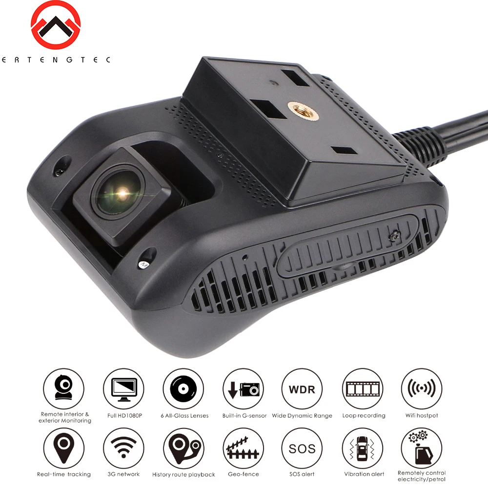 3g gps трекер автомобиля JC200 Full HD 1080p умная DVR тире камера GPS навигатор EdgeCam двойной