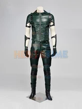 (SUP010)Green Arrow Superhero Costume Full Set Cosplay Zentai Superhero Suit Halloween Party Costume